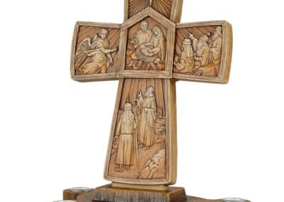 Cross Advent Candle Holder - P5880d__63494