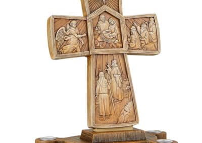 Cross Advent Candle Holder - P5880e__44621