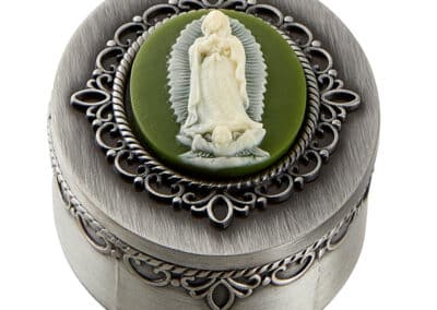 Our Lady of Guadalupe Cameo Rosary Box P6399__82048