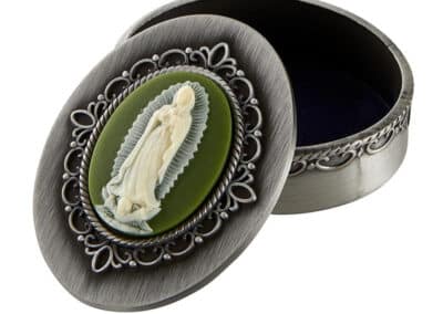 Our Lady of Guadalupe Cameo Rosary Box P6399c__82339