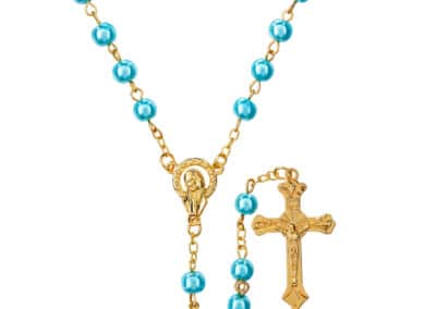 Pearls of Faith Mini Rosaries in a Bottle Display Set P7434-Teal_Rosary_CBC344__68435