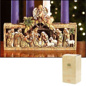 5" H Nativity Candleholder - Catholic Candles