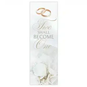 Two Shall Become One Gold Banner