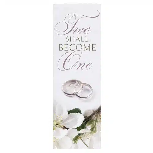 Two Shall Become One Silver Banner Two Shall Become One Silver Banner