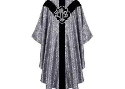 Black/Silver Damascene Chasuble