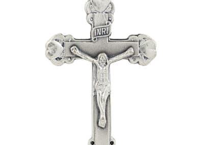 Silver Oxidized Heritage Ornate Crucifix with 24" H Chain SO261__49752