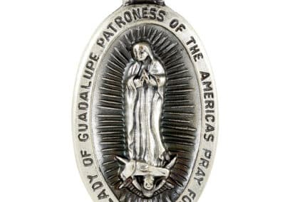 Silver Oxidized Our Lady of Guadalupe Medal SO3368__51129