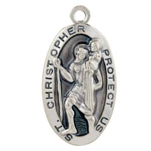 Saint Christopher Oval Medal