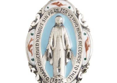 Sterling Silver/Blue Miraculous Medal SS1751__12943