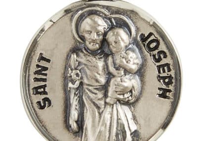 Sterling Patron Saint Joseph the Worker Medal SS727-28__80478