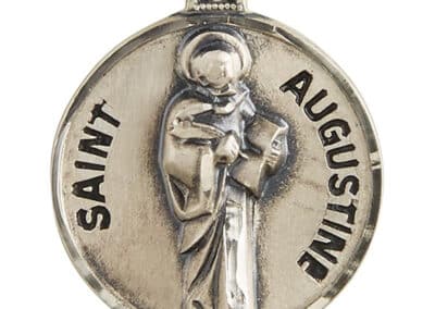 Sterling Patron Saint Augustine Medal SS727-4__53032
