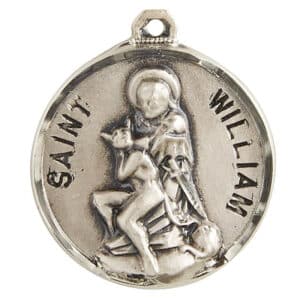 Sterling Silver Patron Saint William Medal