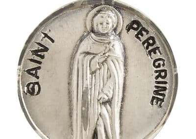 Sterling Patron Saint Peregrine Medal SS727-62__80759
