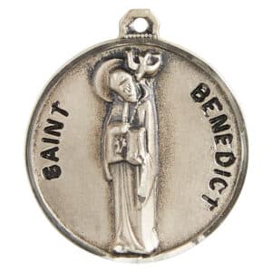Sterling Silver Patron Saint Benedict Medal