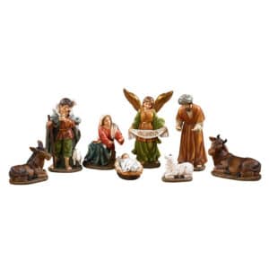 6" H 8-pc Nativity Set - Statues & Figurines