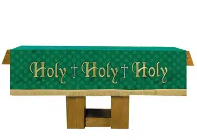 Maltese Cross Jacquard Altar Frontal - Green