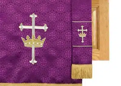 Bookmark - Purple Cross/Crown