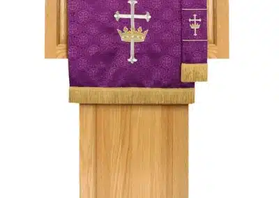 Maltese Jacquard Pulpit Scarf: Purple