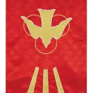 Maltese Jacquard Banner: Red