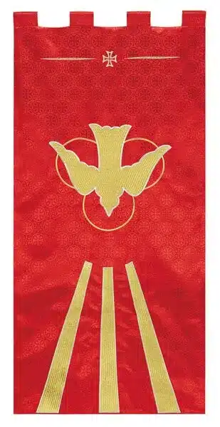 Maltese Jacquard Banner: Red Maltese Jacquard Banner: Red