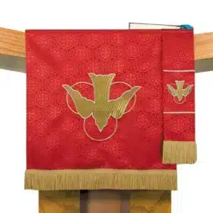 Maltese Jacquard Pulpit Scarf: Red