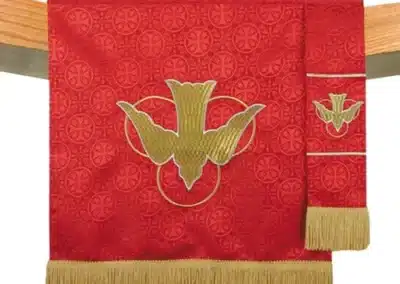 Maltese Jacquard Pulpit Scarf: Red