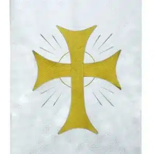 Maltese Jacquard Banner: White