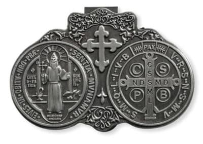 Visor Clip- Saint Benedict 6PK VC784__62835