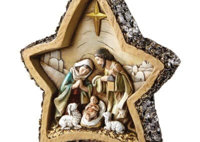 Resin Woodgrain Star Nativity WC123__05384
