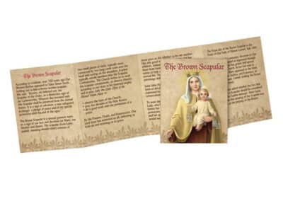Small Brown Wool Scapular - 12/pk WC147A__63388