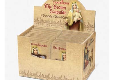 Brown Wool Scapular Display - 24/pcs WC147__29742
