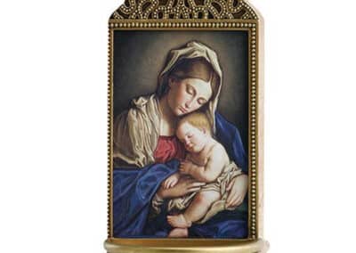 Sassoferrato Madonna and Child 6" Holy Water Font YC914__11343
