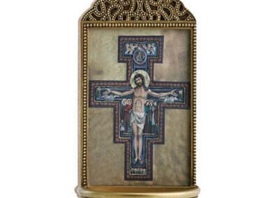 San Damiano Crucifix 6" Holy Water Font YC917__64104