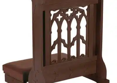 Canterbury Padded Kneeler - Walnut Stain