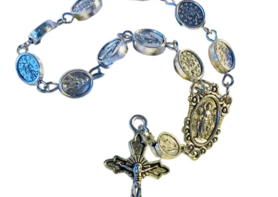 Marian Decade Chaplet – 7" Metal Catholic Rosary Prayer Chaplet: A000007-1
