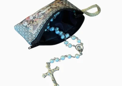 Last Supper Rosary Pouch – Tapestry Zipper Case – 3" × 4": A000015-2