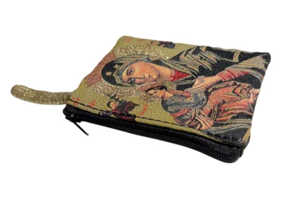 Our Lady of Perpetual Help Rosary Pouch – Tapestry Zipper Case – 3" × 4": A000018-3