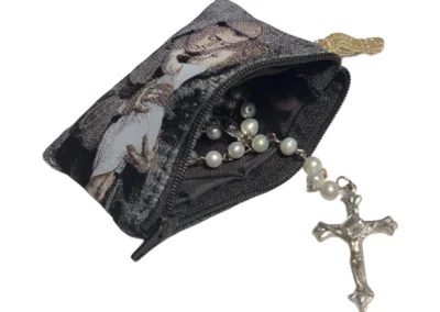 Saint Anthony Rosary Pouch – Tapestry Zipper Case – 3" × 4": A000019-5