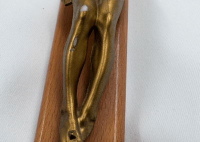 Vintage Catholic Sick Call Crucifix Set – Max F. Rutecki Funeral Director, Buffalo, NY – Complete c. 1945–1960: AHZ0004-8