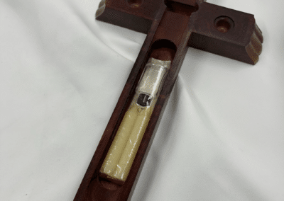 Mother-of-Pearl Style Inlay with Original Candle and Holy Water Bottle – c. 1955–1975:AHZ0005-7