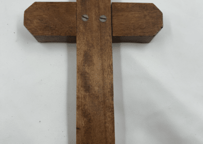 Vintage Mid-Century Catholic Sick Call Crucifix with Original Last Rites Kit – c. 1955–1975:AHZ0006-1