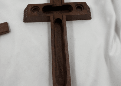 Compartment – Walnut-Tone Hardwood & Bronze Corpus – c. 1955–1975:AHZ0011-3