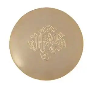 Paten with Etched IHS Design