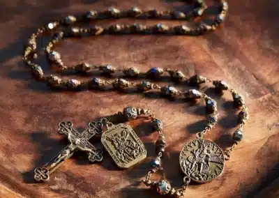Saint Michael Vintage Rosary BA00016-1