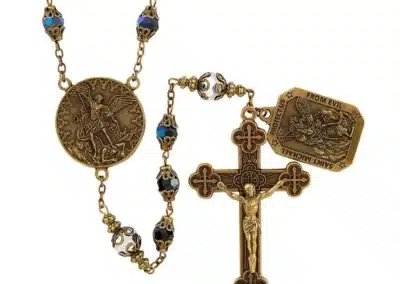 Saint Michael Vintage Rosary BA00016