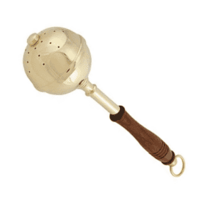 Holy Water Sprinkler Wood/Brass
