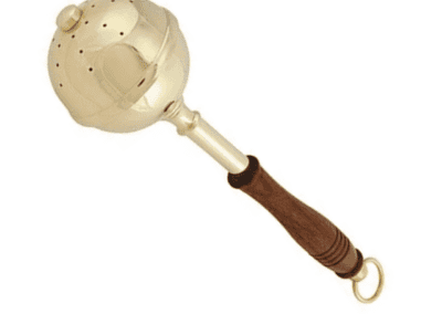 Holy Water Sprinkler Wood/Brass
