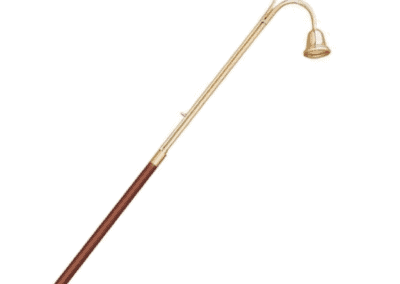 48" Brass Candlelighter with Hardwood Handle and Candle Snuffer