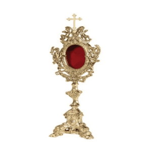 Reliquary with Cross, Brass