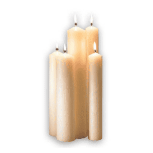 Altar Brand 51% Beeswax Altar Candle 2-1/2 x 12" - 6/box QTY of 2 Boxes